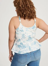 Corset Sleeveless Peplum Top