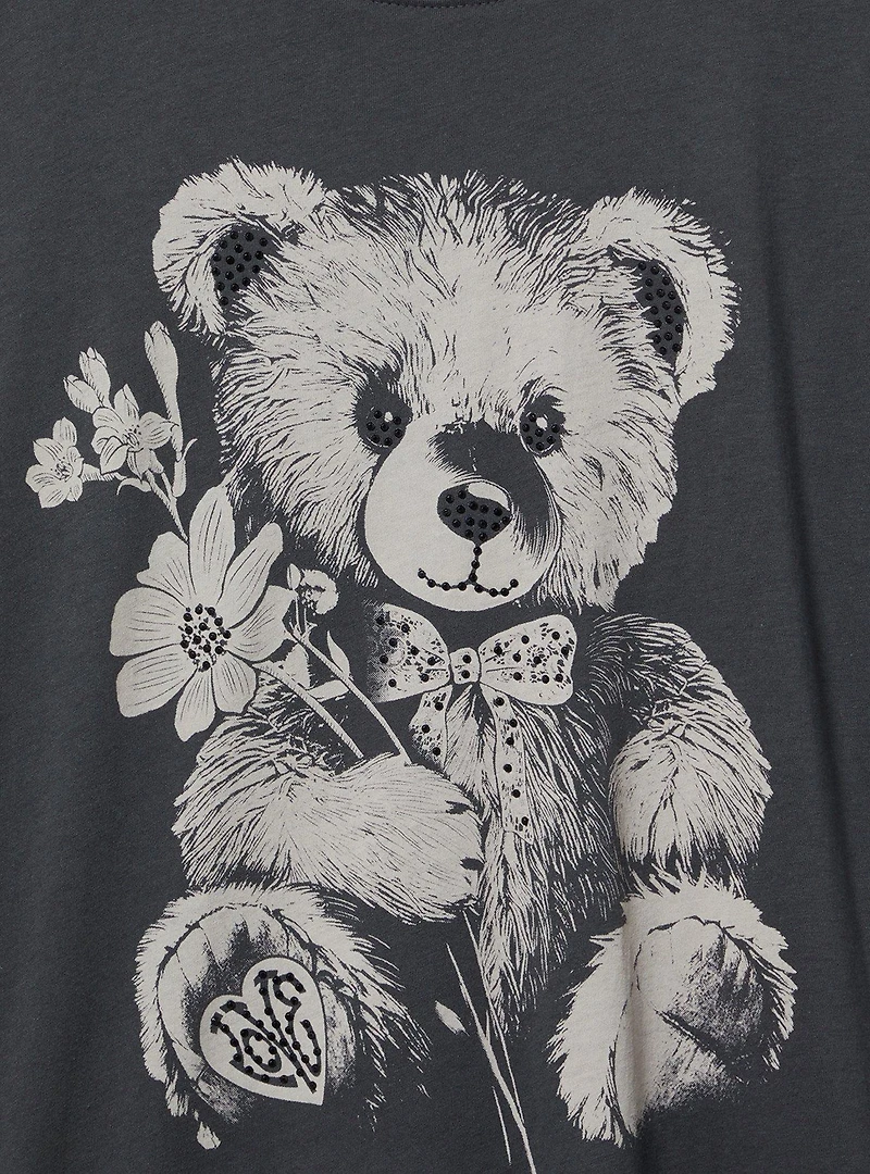 Teddy Bear Oversized Heritage Jersey Tunic Tee