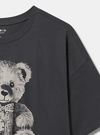 Teddy Bear Oversized Heritage Jersey Tunic Tee