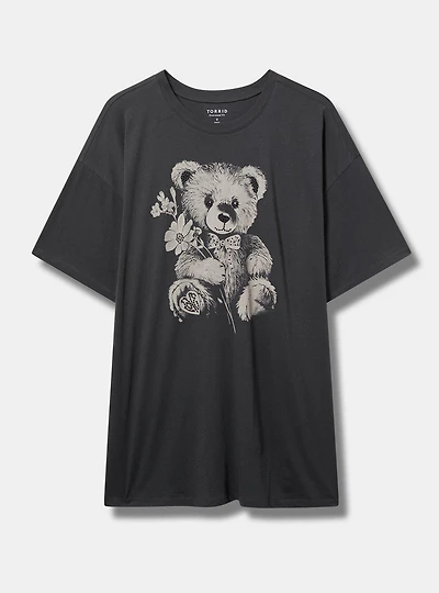 Teddy Bear Oversized Heritage Jersey Tunic Tee