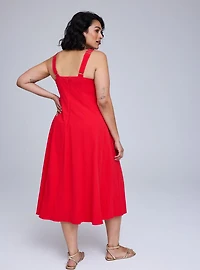 Belle Isle Fit & Flare Tea Length Dress