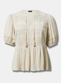 Crinkle Gauze Boho Top