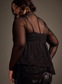Nightfall Lace Babydoll Cami
