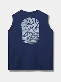 Beach Relaxed Heritage Jersey Embroidered Tank