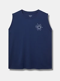Beach Relaxed Heritage Jersey Embroidered Tank