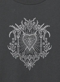 Heart Floral Relaxed Heritage Jersey Tank