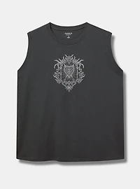 Heart Floral Relaxed Heritage Jersey Tank
