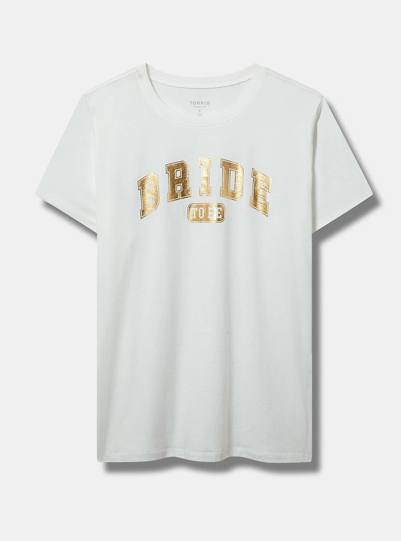 BRIDE TO BE CLASSIC FIT HERITAGE JERSEY CREW TEE