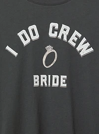 I Do Crew Bride Oversized Heritage Jersey Tunic Tee