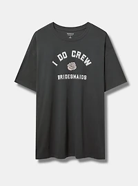 I Do Crew Bridesmaid Oversized Heritage Jersey Tunic Tee