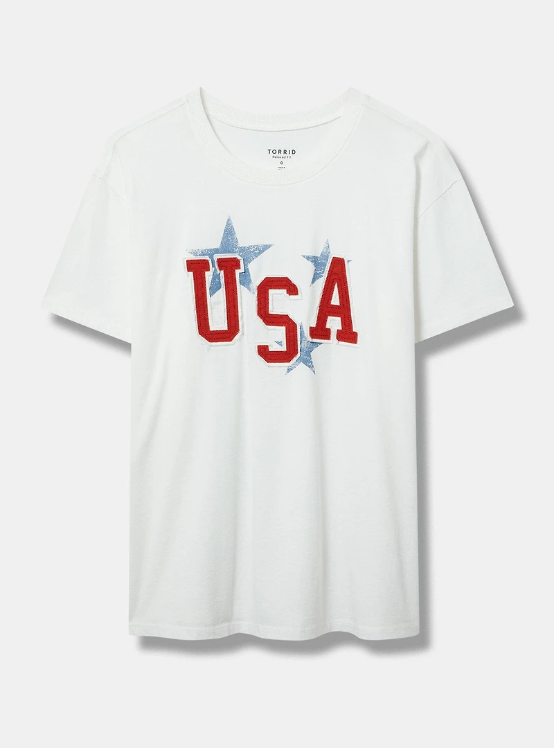 USA Relaxed Heritage Jersey Crew Tee