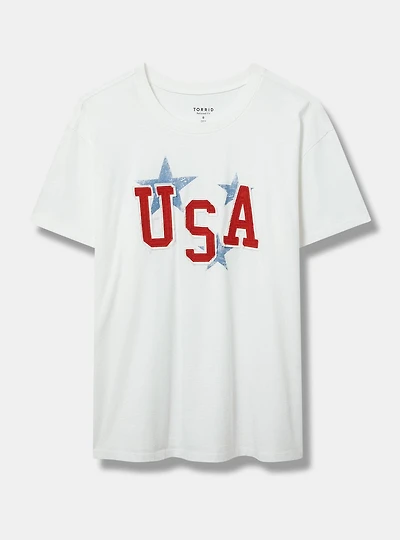 USA Relaxed Heritage Jersey Crew Tee