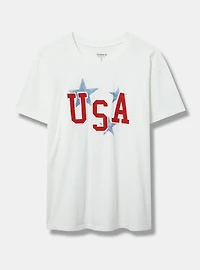 USA Relaxed Heritage Jersey Crew Tee