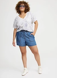 Heritage Slub Relaxed V-Neck Tee