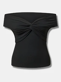 Off-Shoulder Twist Top