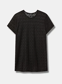 Sheer Fitted Crew Tee