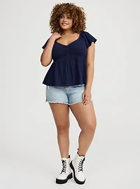 Sweetheart Flutter Sleeve Babydoll