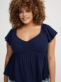 Sweetheart Flutter Sleeve Babydoll