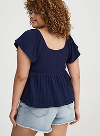 Sweetheart Flutter Sleeve Babydoll