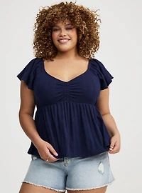 Sweetheart Flutter Sleeve Babydoll