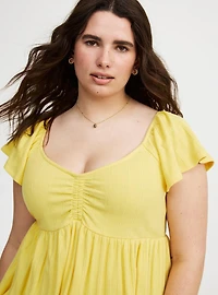 Sweetheart Flutter Sleeve Babydoll