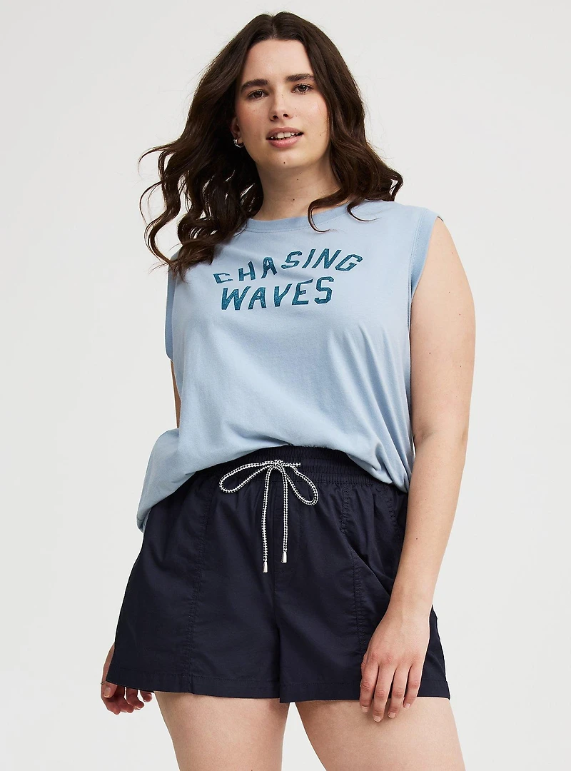 CHASING WAVES CLASSIC FIT HERITAGE JERSEY TANK
