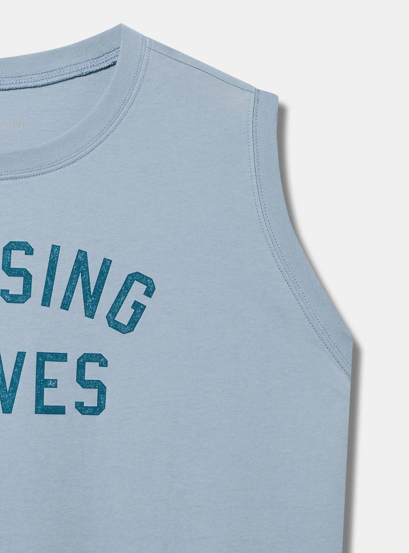 CHASING WAVES CLASSIC FIT HERITAGE JERSEY TANK