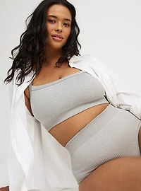 Seamless Rib Heather Bralette