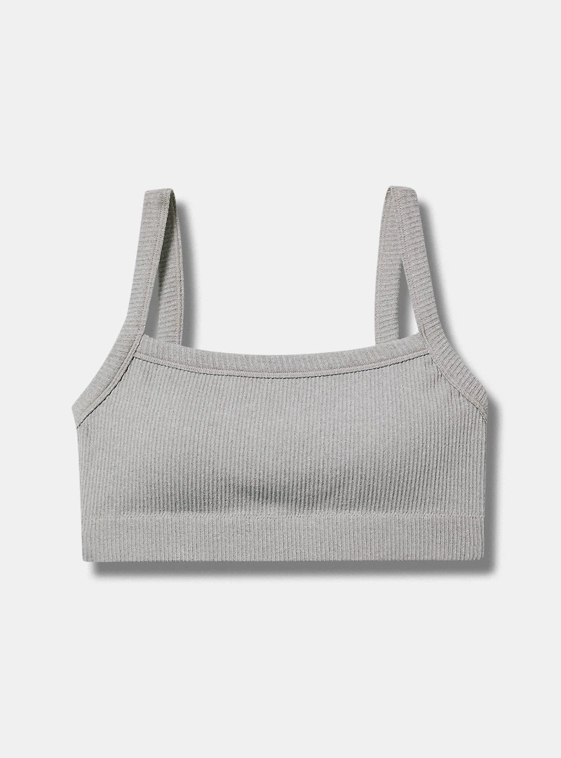 Seamless Rib Heather Bralette