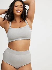 Seamless Rib Heather Bralette