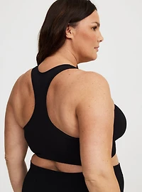 Lightly Lined Seamless Rib Racerback Bralette