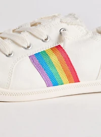 Frayed Ruched Cuff Sneaker (WW