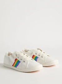 Frayed Ruched Cuff Sneaker (WW