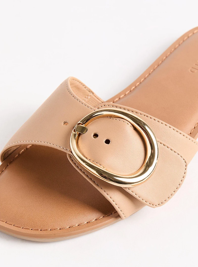 Buckle Slide Sandal (WW