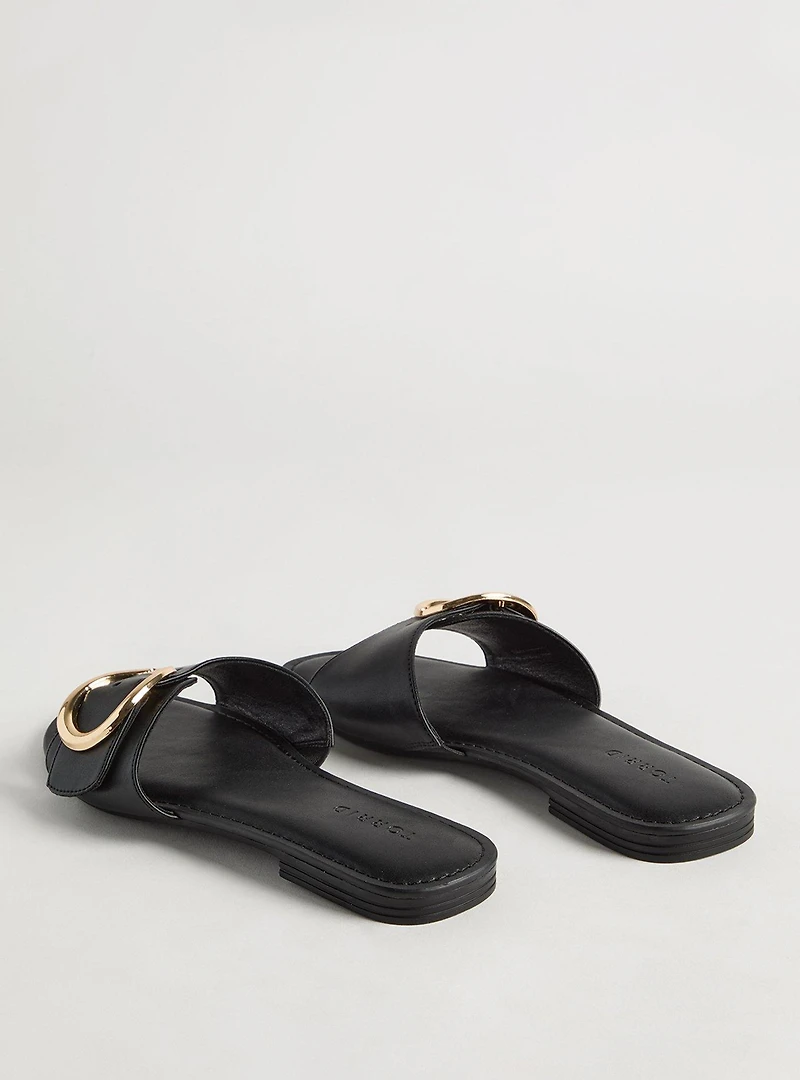 Buckle Slide Sandal (WW