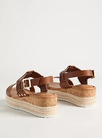 Double Strap Woven Platform Sandal (WW