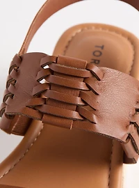 Double Strap Woven Platform Sandal (WW
