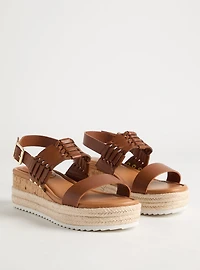 Double Strap Woven Platform Sandal (WW