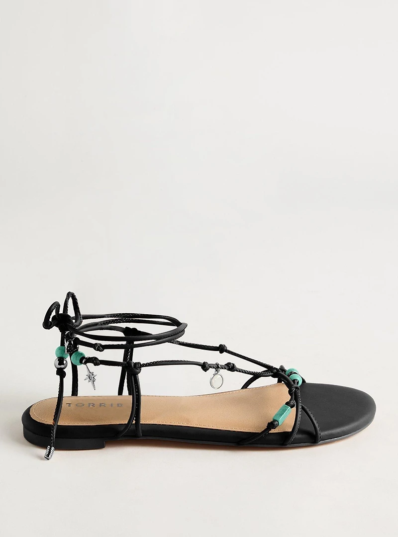 Beaded Strappy Sandal (WW