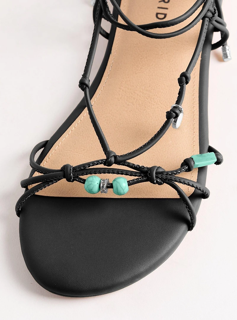 Beaded Strappy Sandal (WW