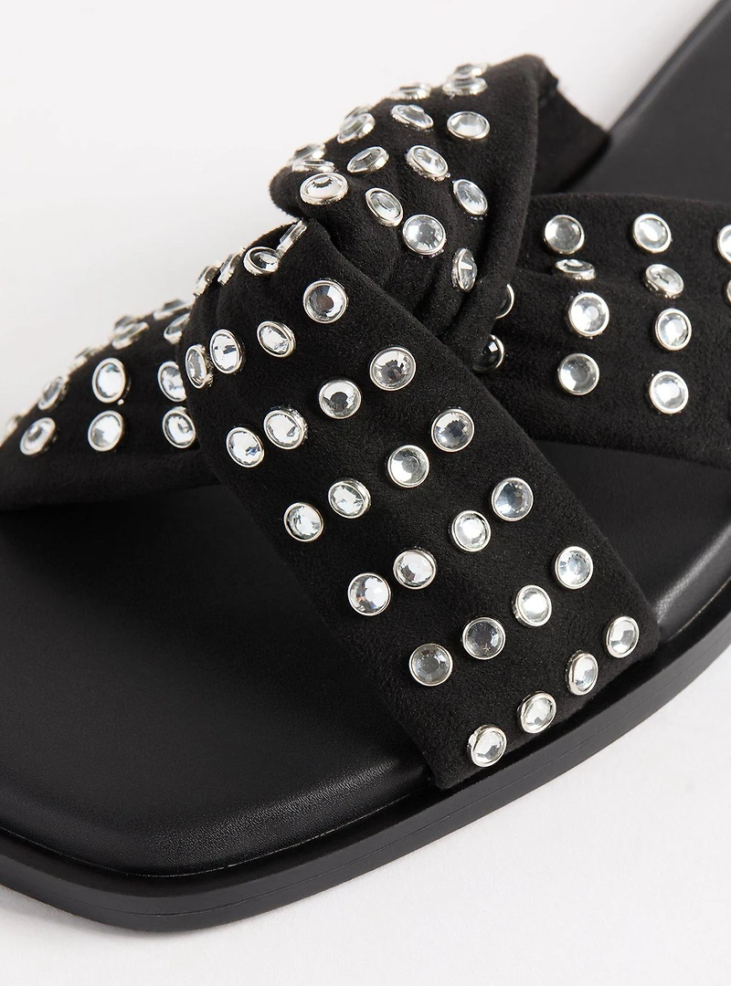 Rhinestone Knot Slide (WW