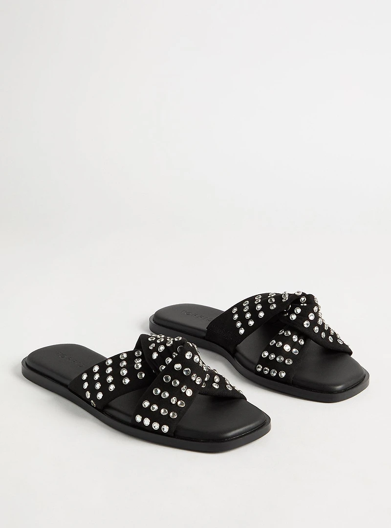 Rhinestone Knot Slide (WW