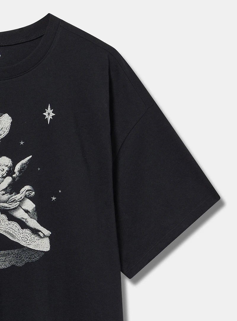 Lace Cherub Oversized Heritage Jersey Tunic Tee