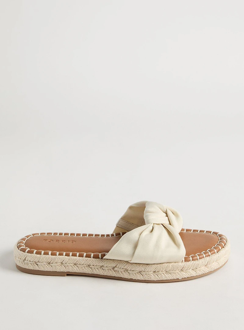 Knotted Espadrille Slide (WW