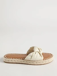 Knotted Espadrille Slide (WW