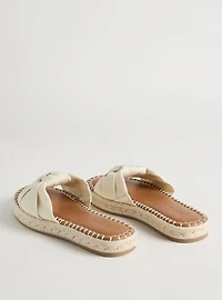 Knotted Espadrille Slide (WW