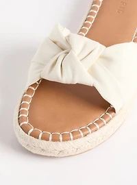 Knotted Espadrille Slide (WW