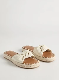 Knotted Espadrille Slide (WW