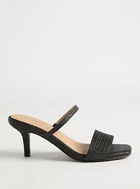 Dual Strap Heeled Mule (WW