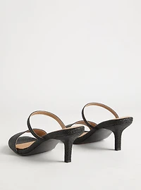 Dual Strap Heeled Mule (WW